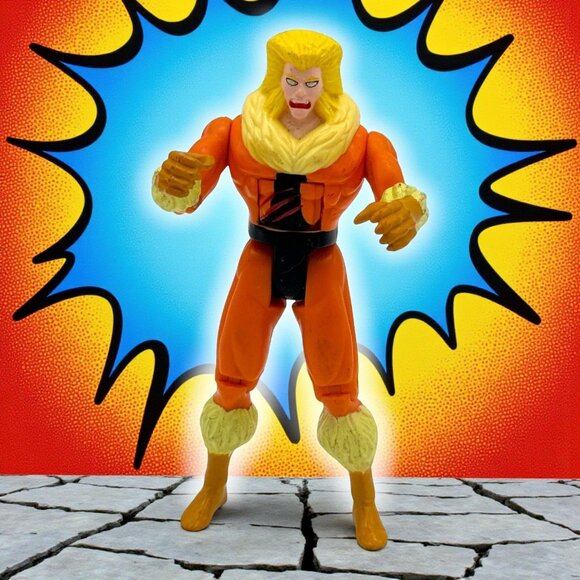 Toy Biz Other - Marvel The Uncanny X-Men Sabretooth Action Figure Toy Biz 1993 5" Poseable Vinta